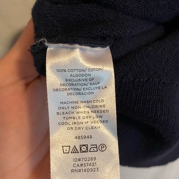 Navy Blue M Loft Outlet Cardigan - Picture 5 of 5